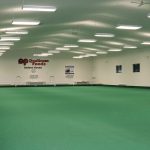 Our indoor lawn bowling green