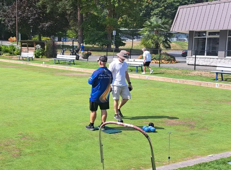 On the greens