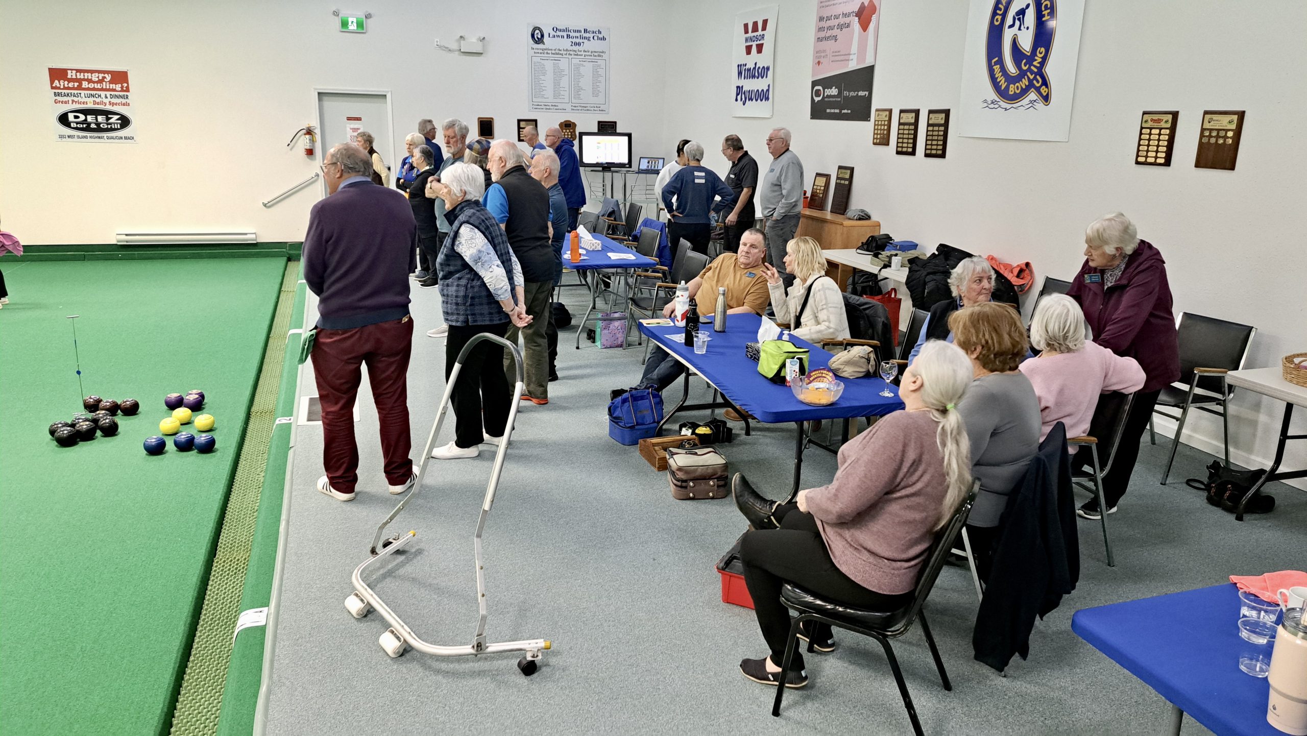 The tournament was well attended with other teams and fans cheering on the players.